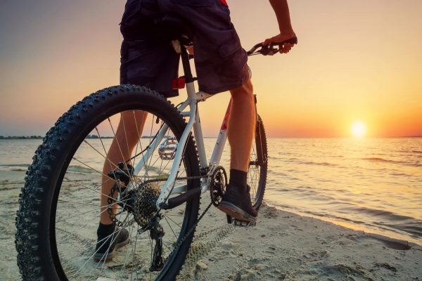 Bike at the sunset