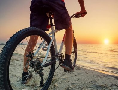 Bike at the sunset